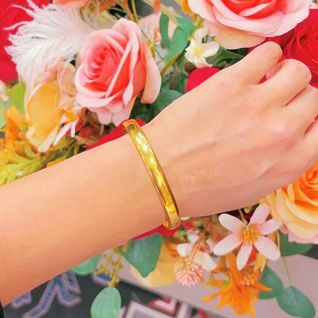 合金手镯 最新款素圈手镯 مەڭگۈ ئۆزگەرمەيدىغان بىلەيزۈك 106