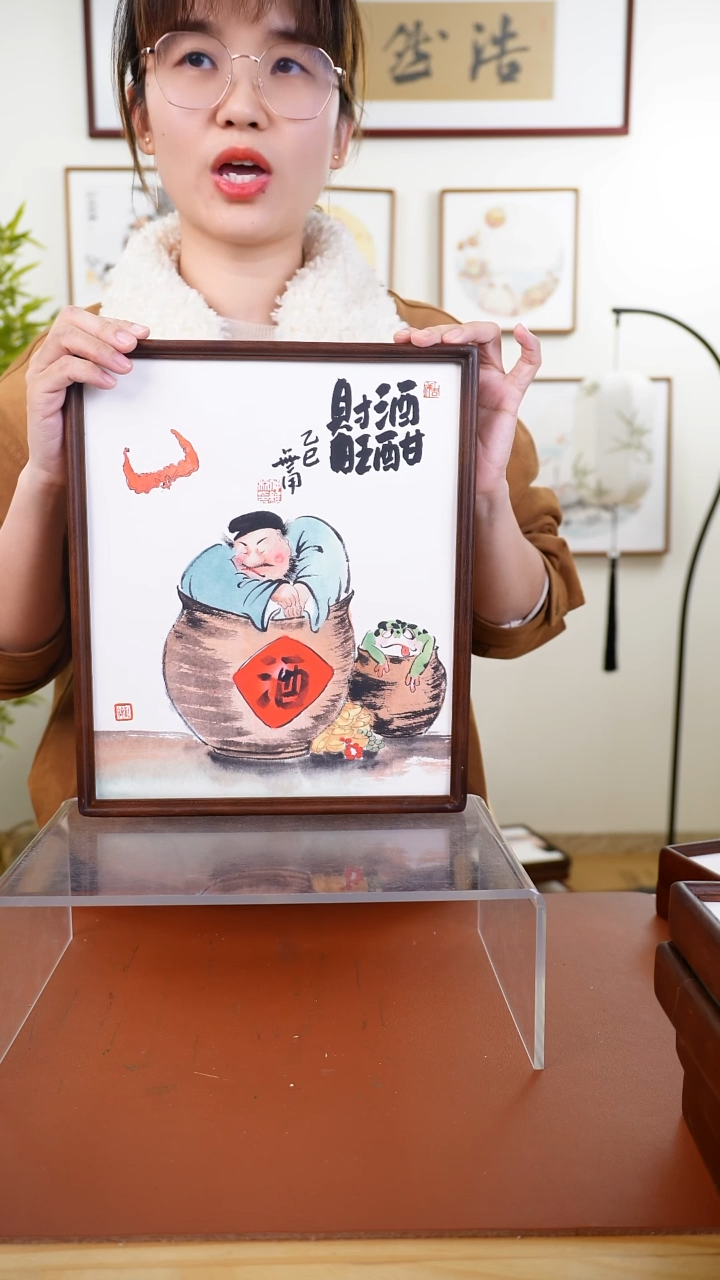 国画仲维利老师作品趣味钟馗