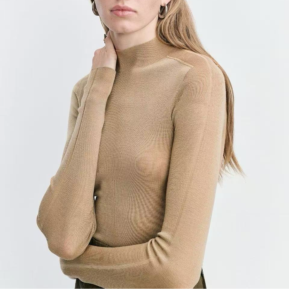 【国王的礼物】黑标镇店德国BIELLA160S黄金羊毛18针无缝一体打底衫