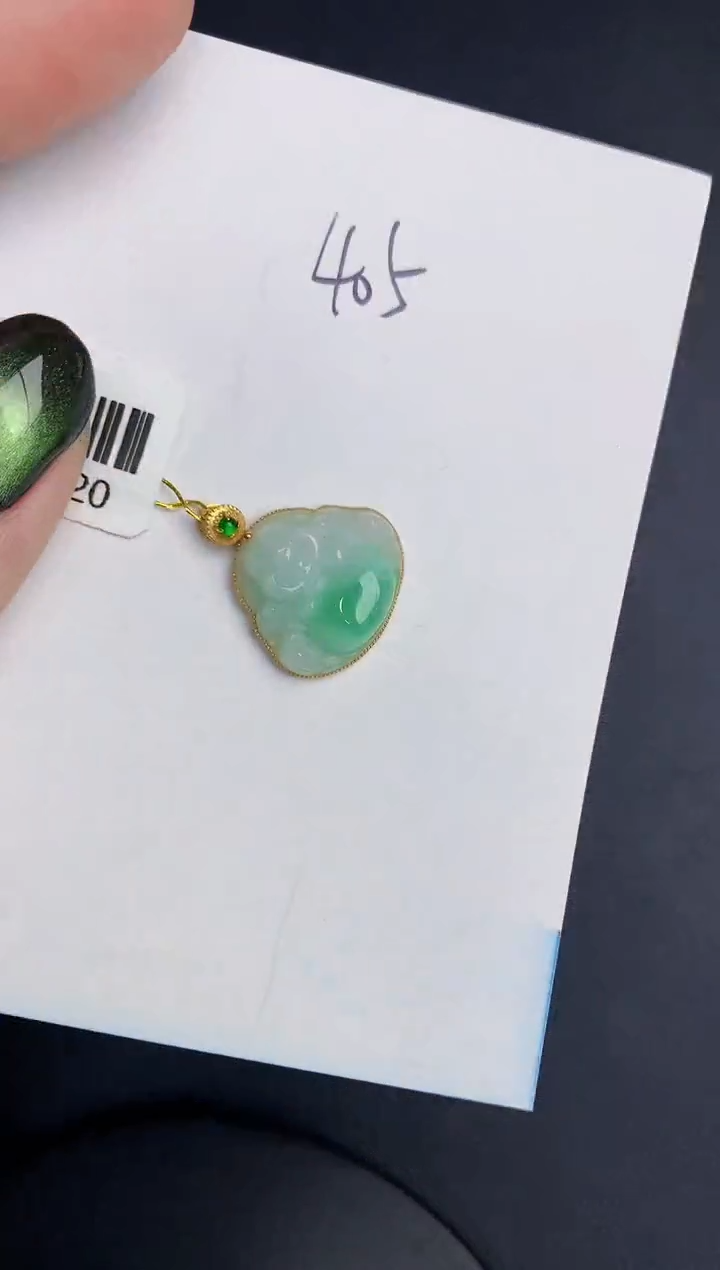 【闪购商品】翡翠颈饰18K金镶嵌00000000000