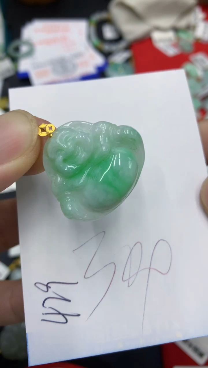 【闪购商品】翡翠颈饰18K金镶嵌号链接1111111111