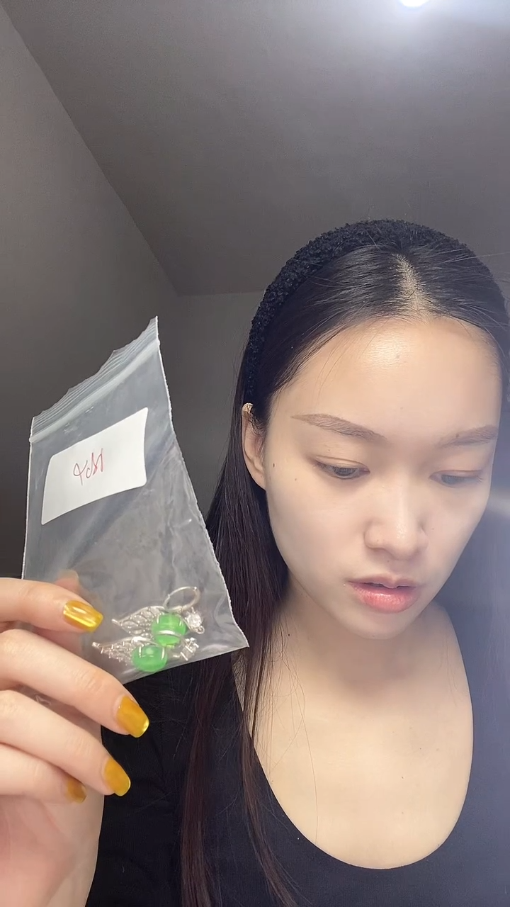 【闪购商品】翡翠耳饰银S925镶嵌诗宁甄选珠宝SYZBA64