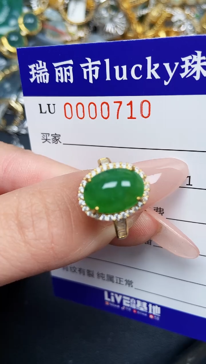 【闪购商品】翡翠颈饰银S925镶嵌0710