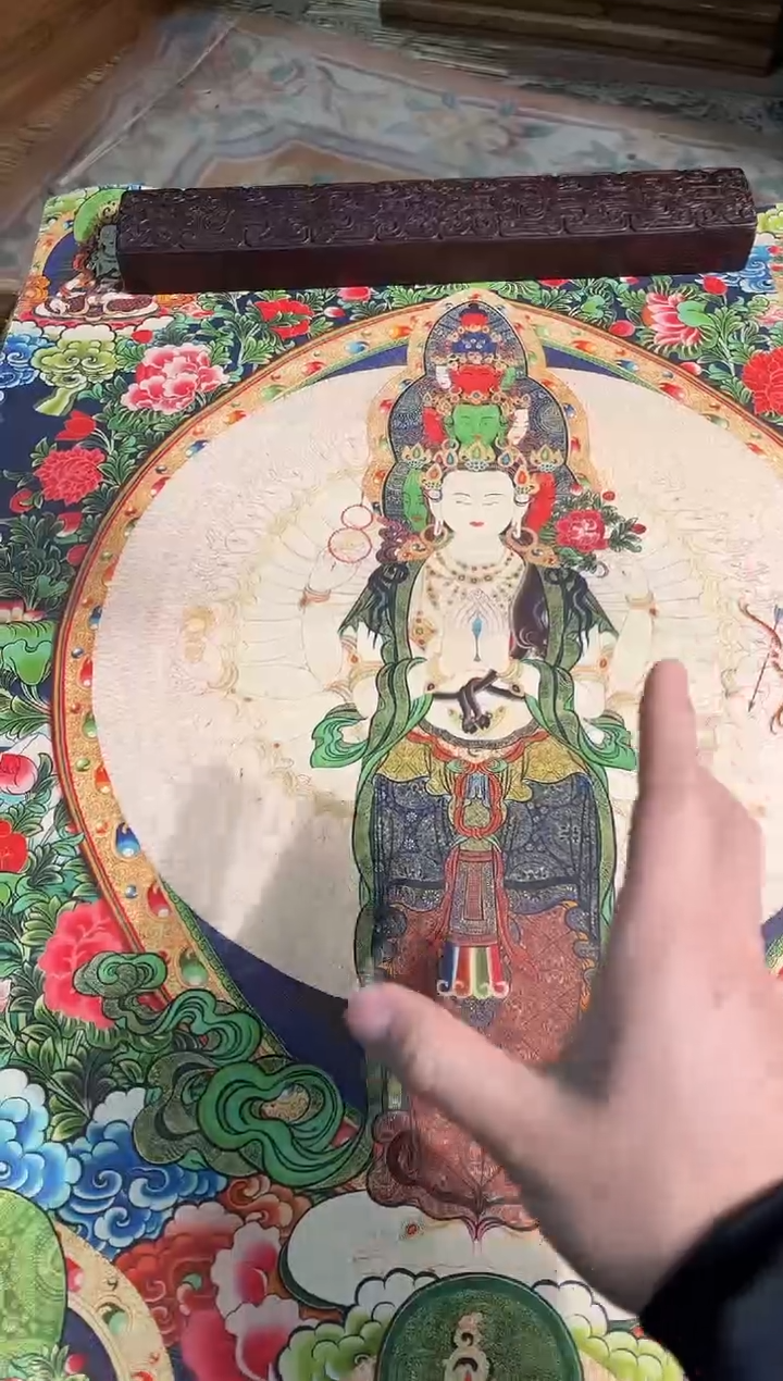 卷轴画曦曦的唐卡tk160