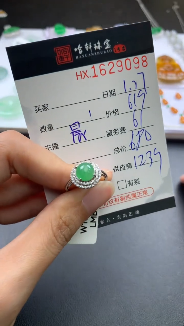 【闪购商品】翡翠挂件未镶嵌哈轩 挂件1