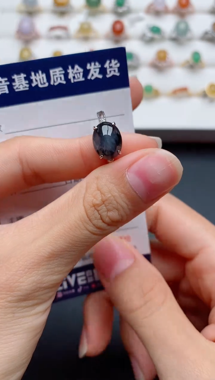翡翠戒指银S925镶嵌.......