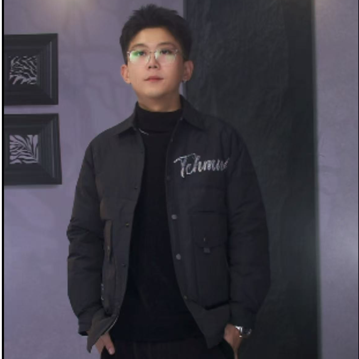 TCH常规款森系欧美风立领男款保暖秋冬复古羽绒服T75D79E8011