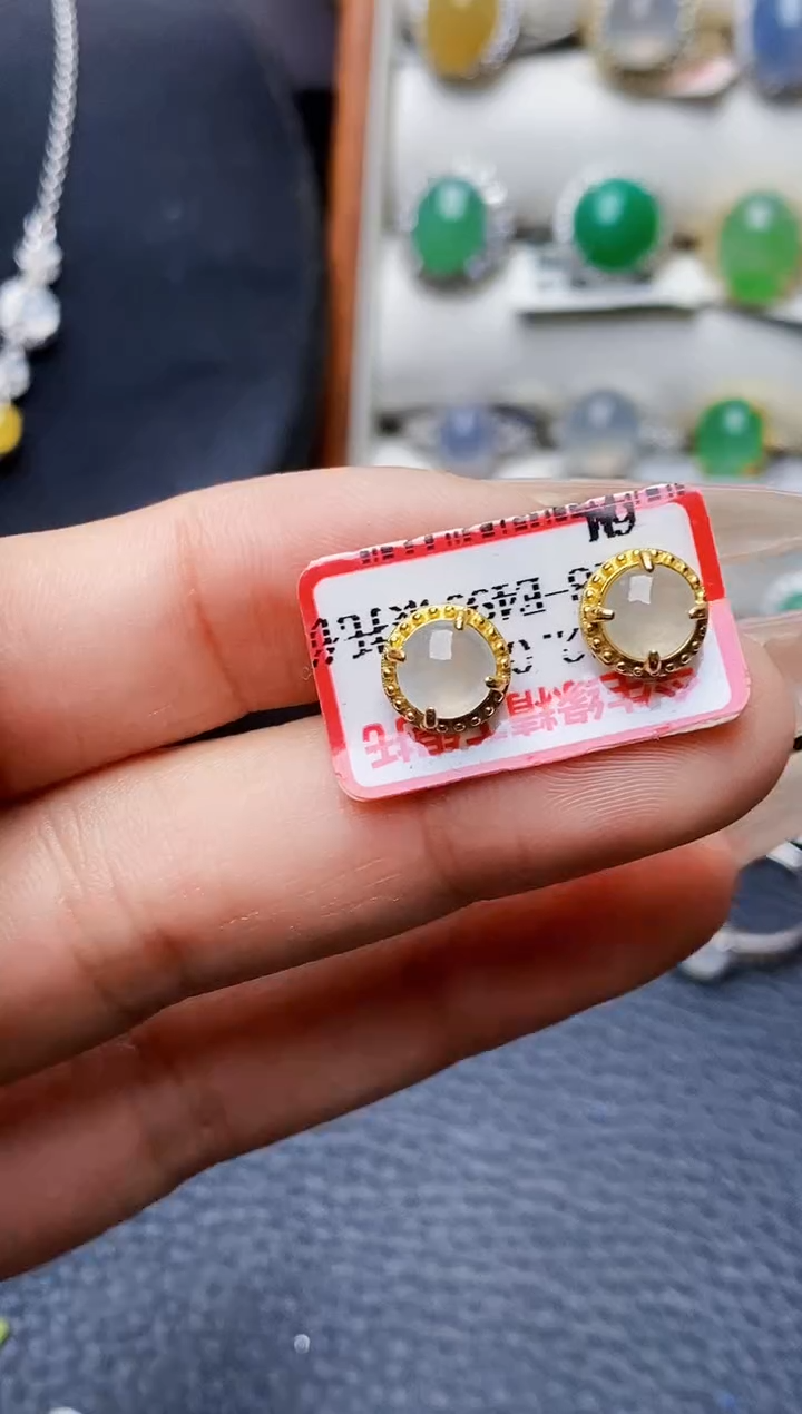 银S925镶嵌戒指翡翠0674