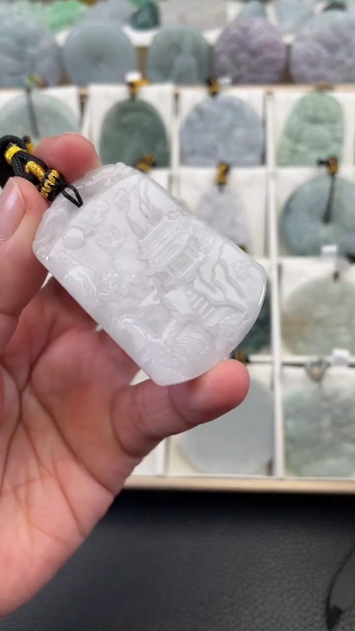 颈饰未镶嵌翡翠天然缅甸翡翠A货20