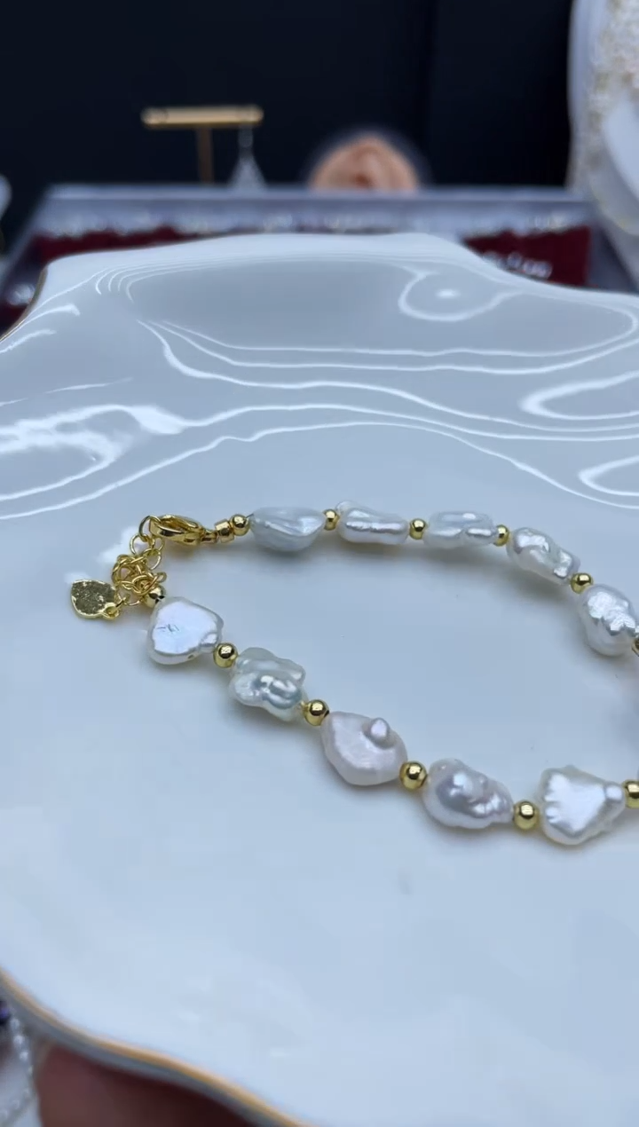 未镶嵌手链淡水珍珠1