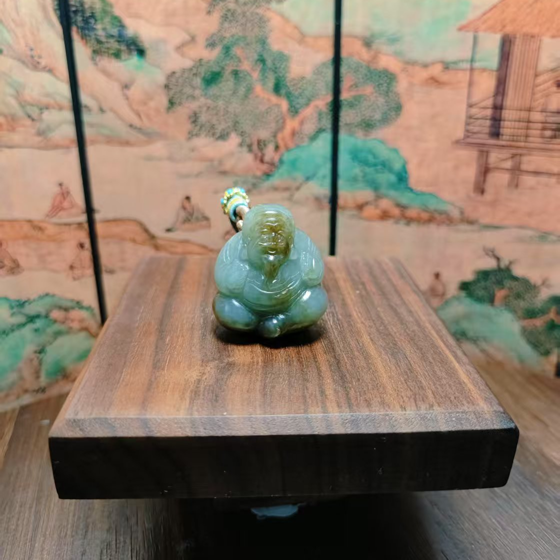 N和田玉财神吊坠0637