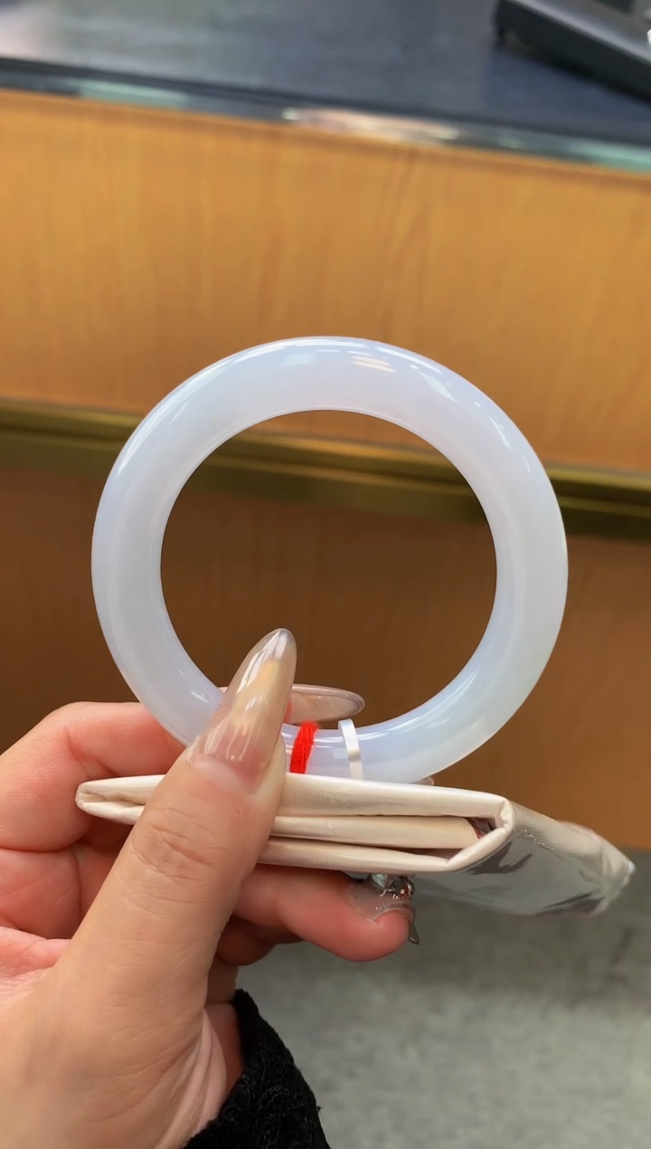 未镶嵌手镯翡翠?**?-F110-圆条55