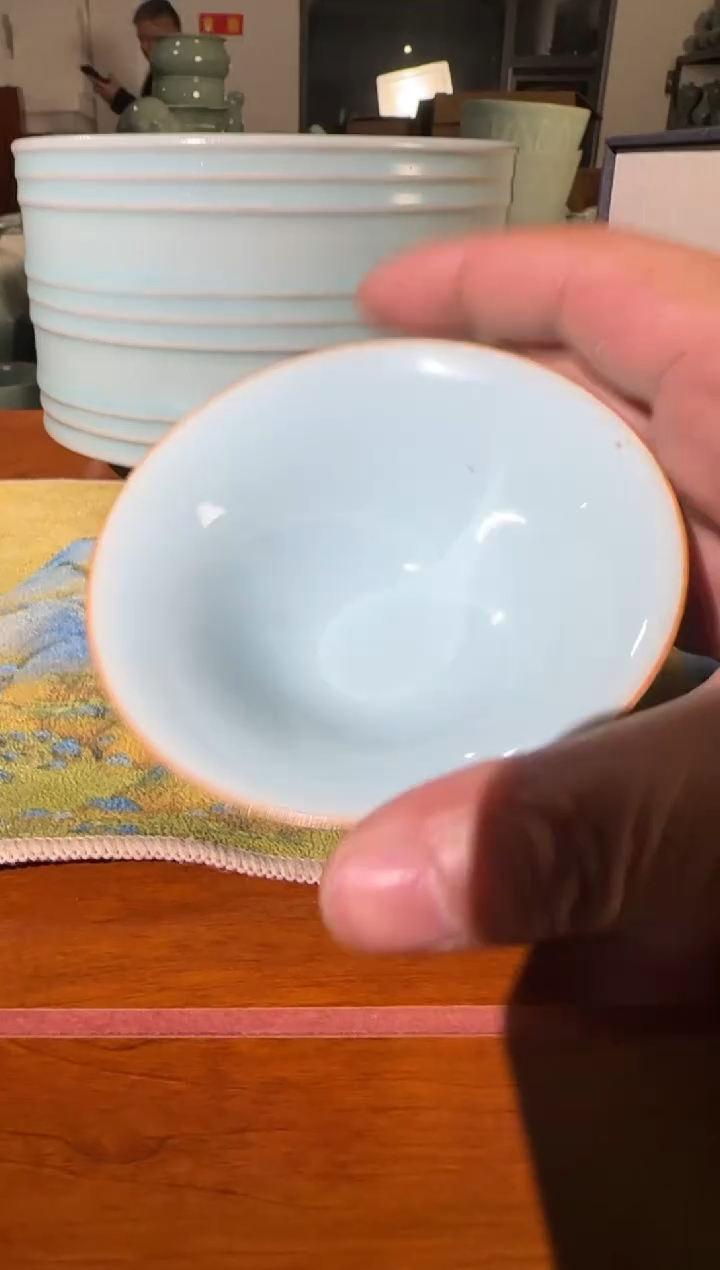 汝瓷平顶山汝瓷产品  斗笠杯