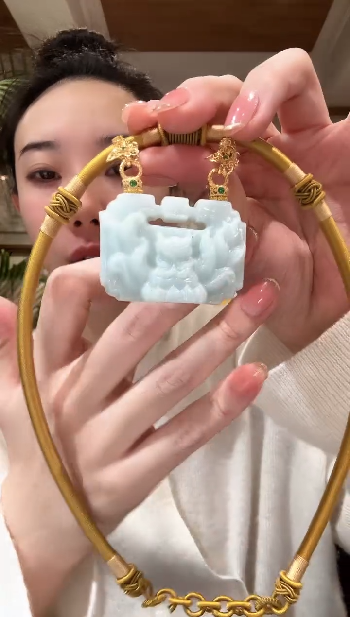 【闪购商品】翡翠颈饰未镶嵌国风