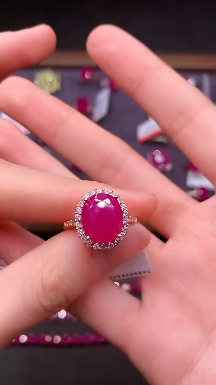 【闪购商品】红宝石戒指银S925镶嵌.......