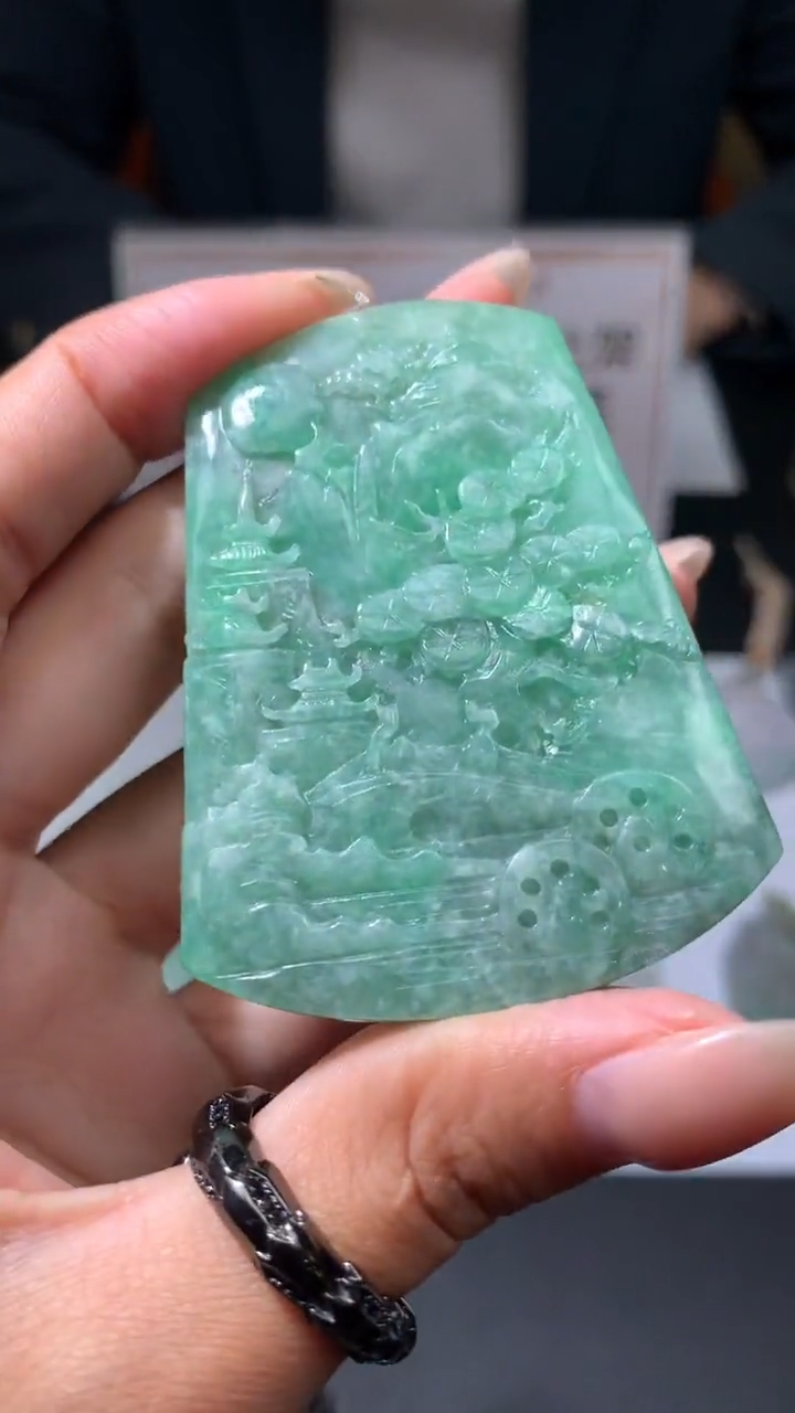 【闪购商品】定制翡翠未镶嵌不退不换CMH1件-A