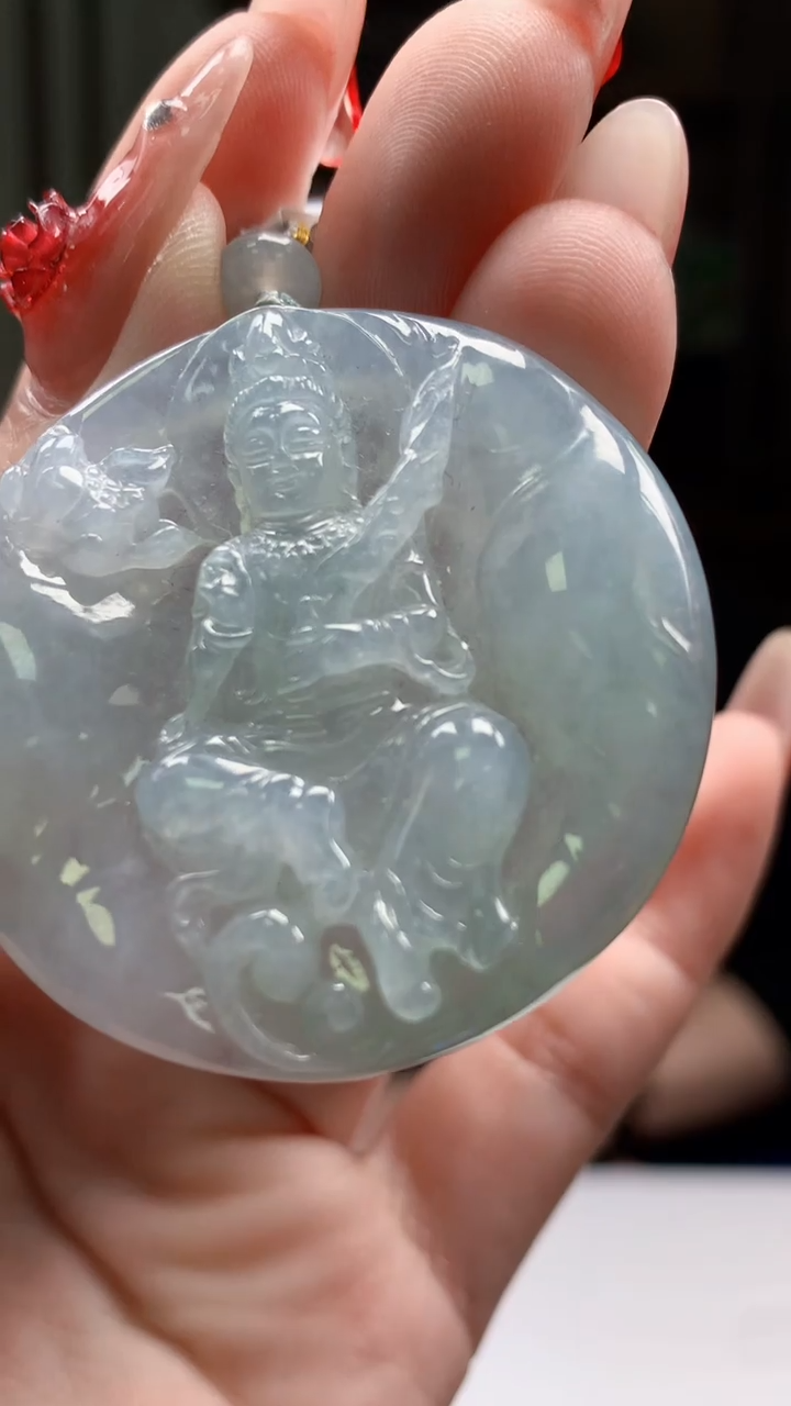 【闪购商品】定制翡翠未镶嵌1044ry-毛货挂件62