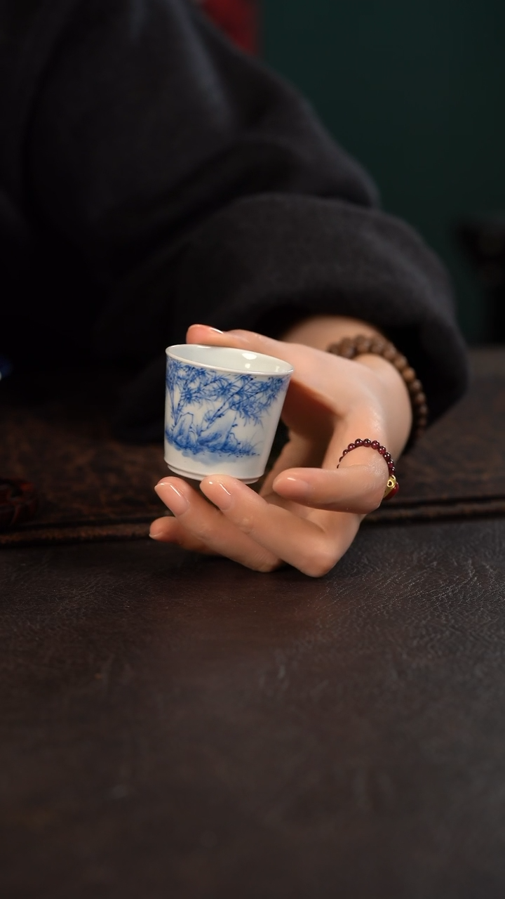 【闪购商品】杯聚澜堂灵石竹子小竹节杯