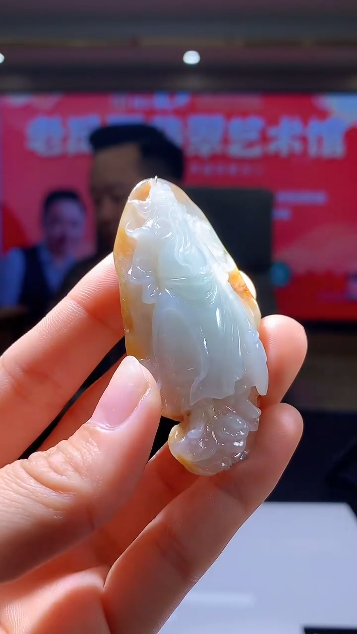 【闪购商品】定制翡翠未镶嵌1034hm-毛货挂件31