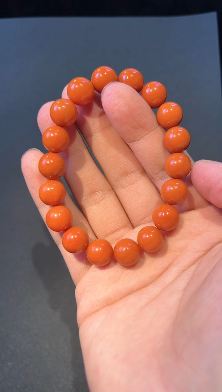 【闪购商品】南红玛瑙手串未镶嵌11+精圆