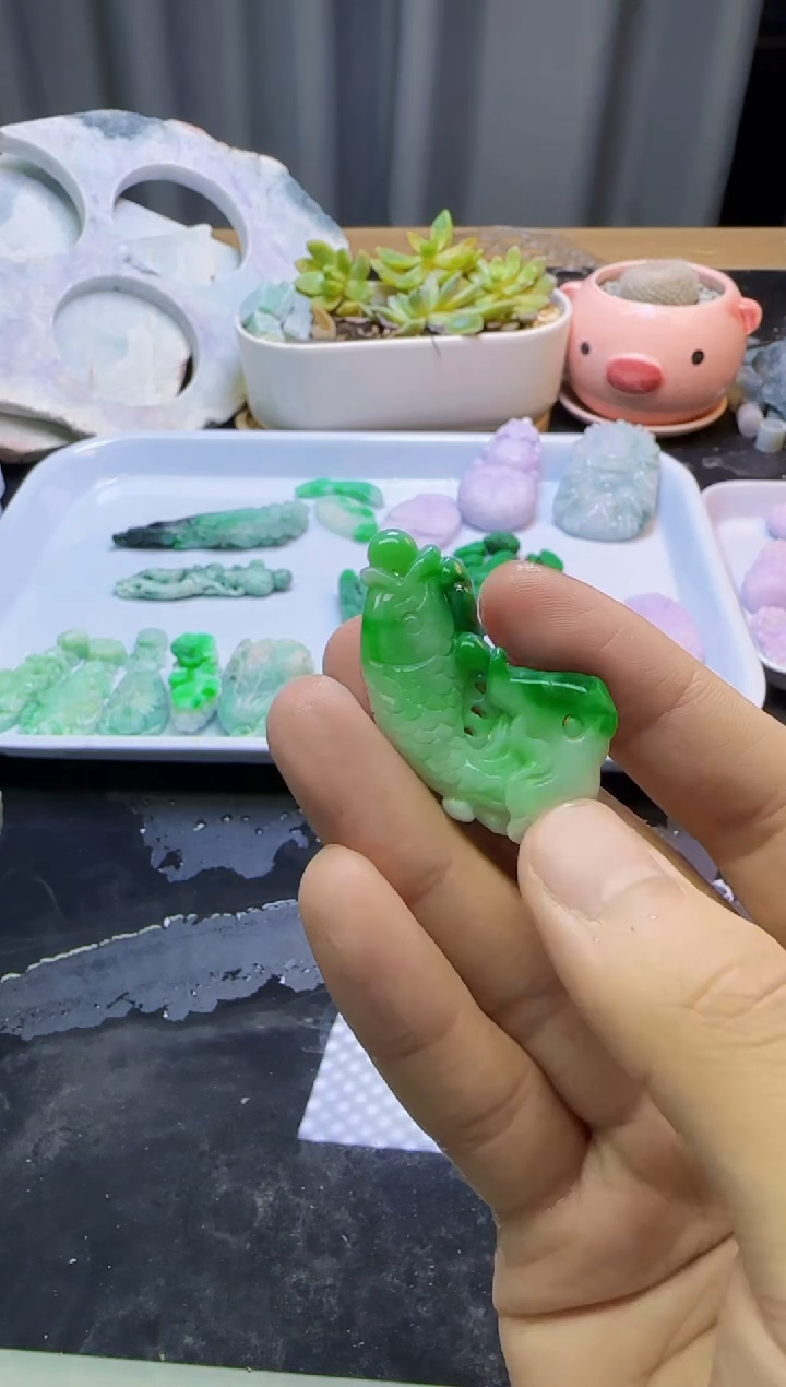 翡翠未镶嵌颈饰智****乐090天然缅甸A货翡翠