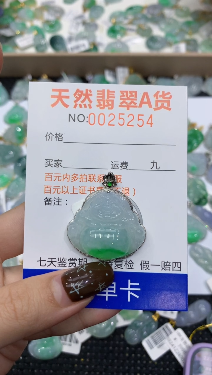 【闪购商品】翡翠颈饰18K金镶嵌11111111111