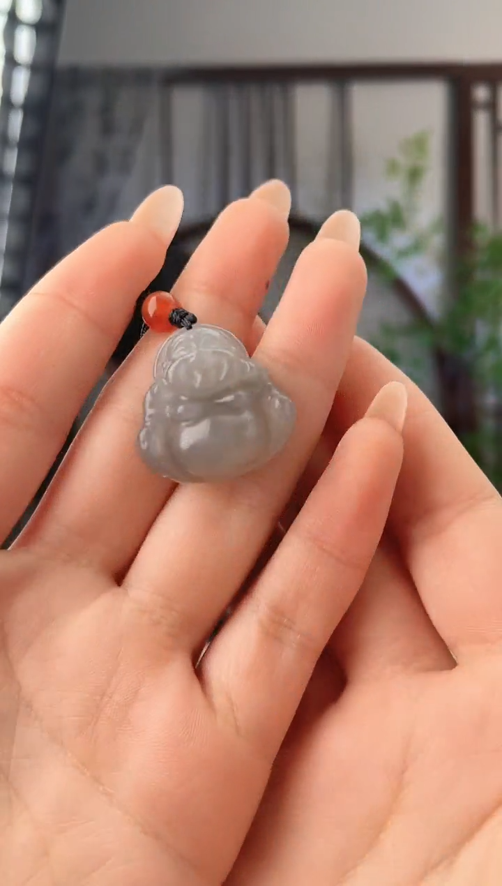 颈饰未镶嵌和田玉佛公 无