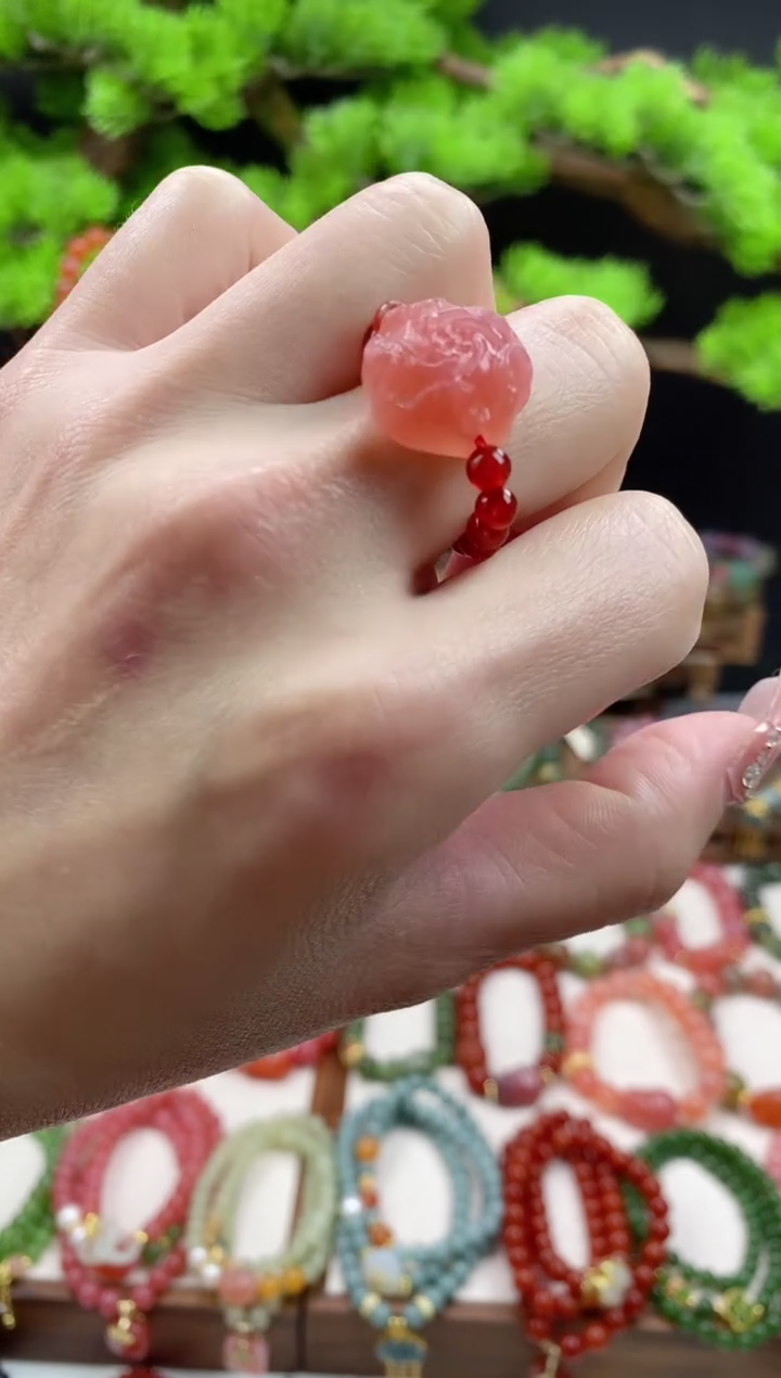 【闪购商品】玛瑙手饰未镶嵌戒指