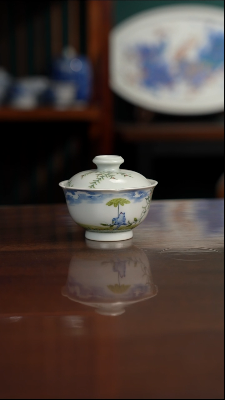 景琳藏 乐悠悠盖碗