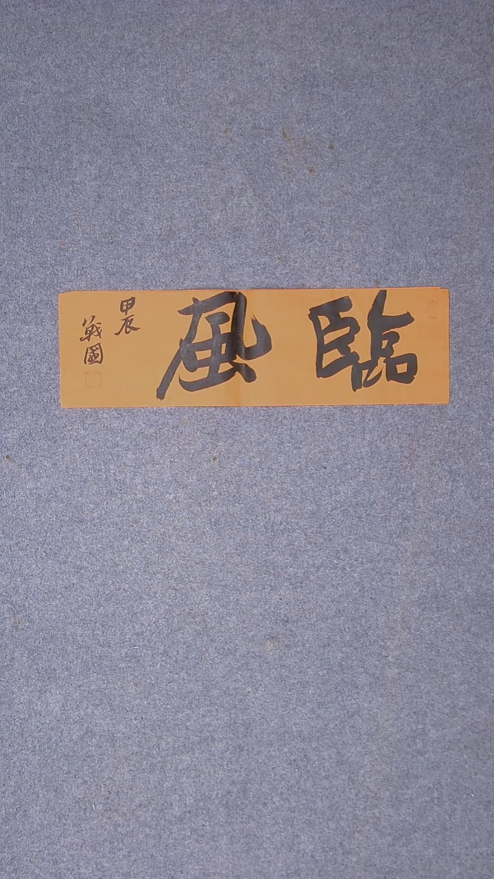 书法戚战国 江苏徐州56*17尺寸二字
