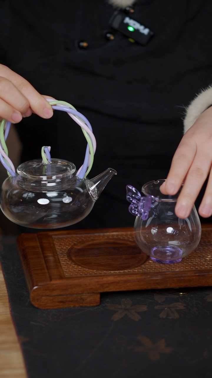 【闪购商品】晶焱  紫藤 提梁壶+杯子  