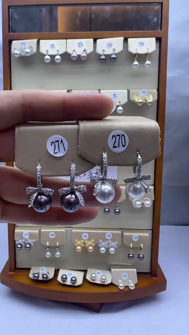 未镶嵌耳饰淡水珍珠271+270