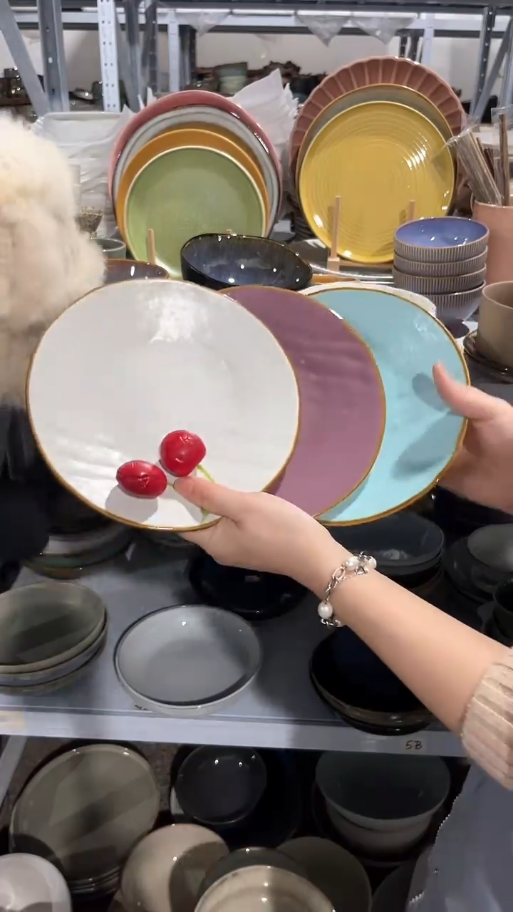 【闪购商品】瓷片外贸尾货瑕疵满20包邮X3 小盘组合