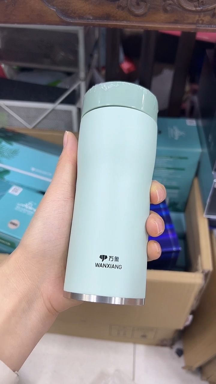 万象保温杯h936-300ml灰绿