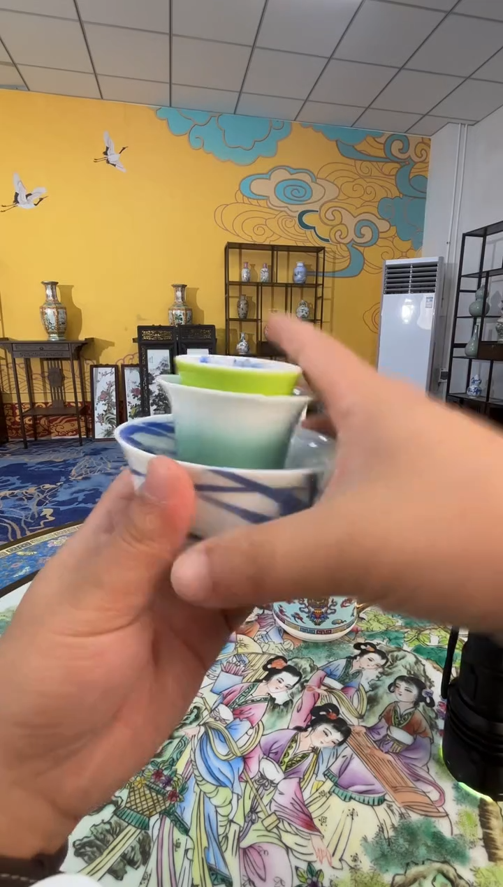 摆件瓷景德镇瓷器杯子