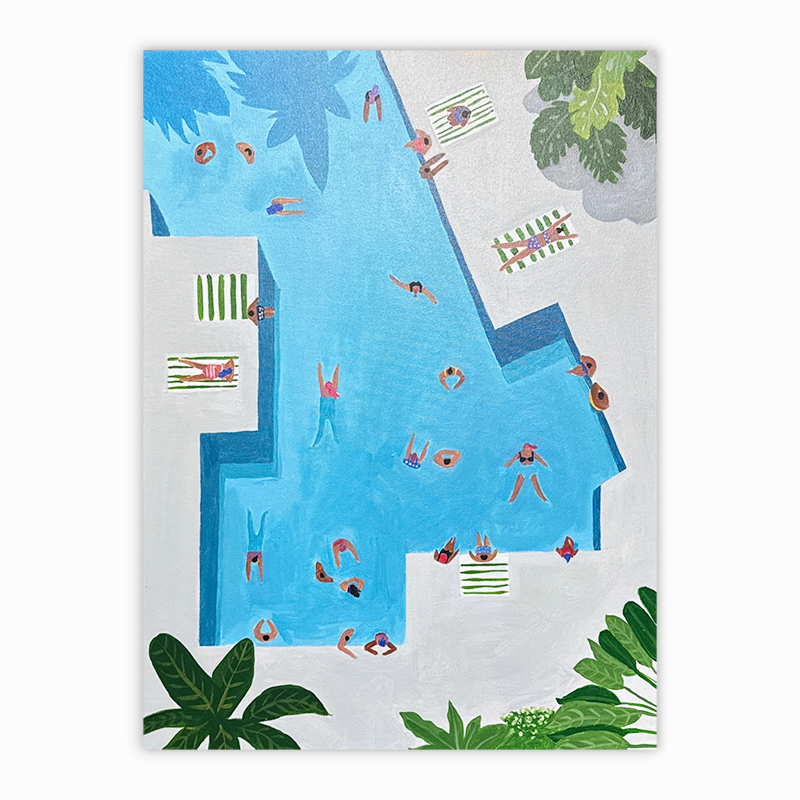 【夏日派对】“60×80” No.119/丙烯手工装饰画