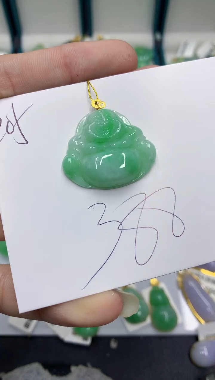 【闪购商品】翡翠颈饰18K金镶嵌翡翠