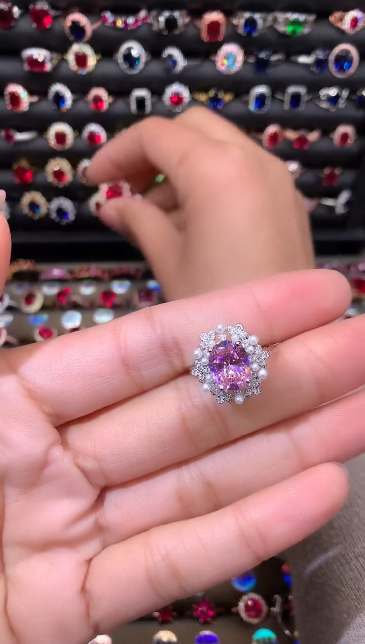 【闪购商品】蓝宝石戒指银S925镶嵌1