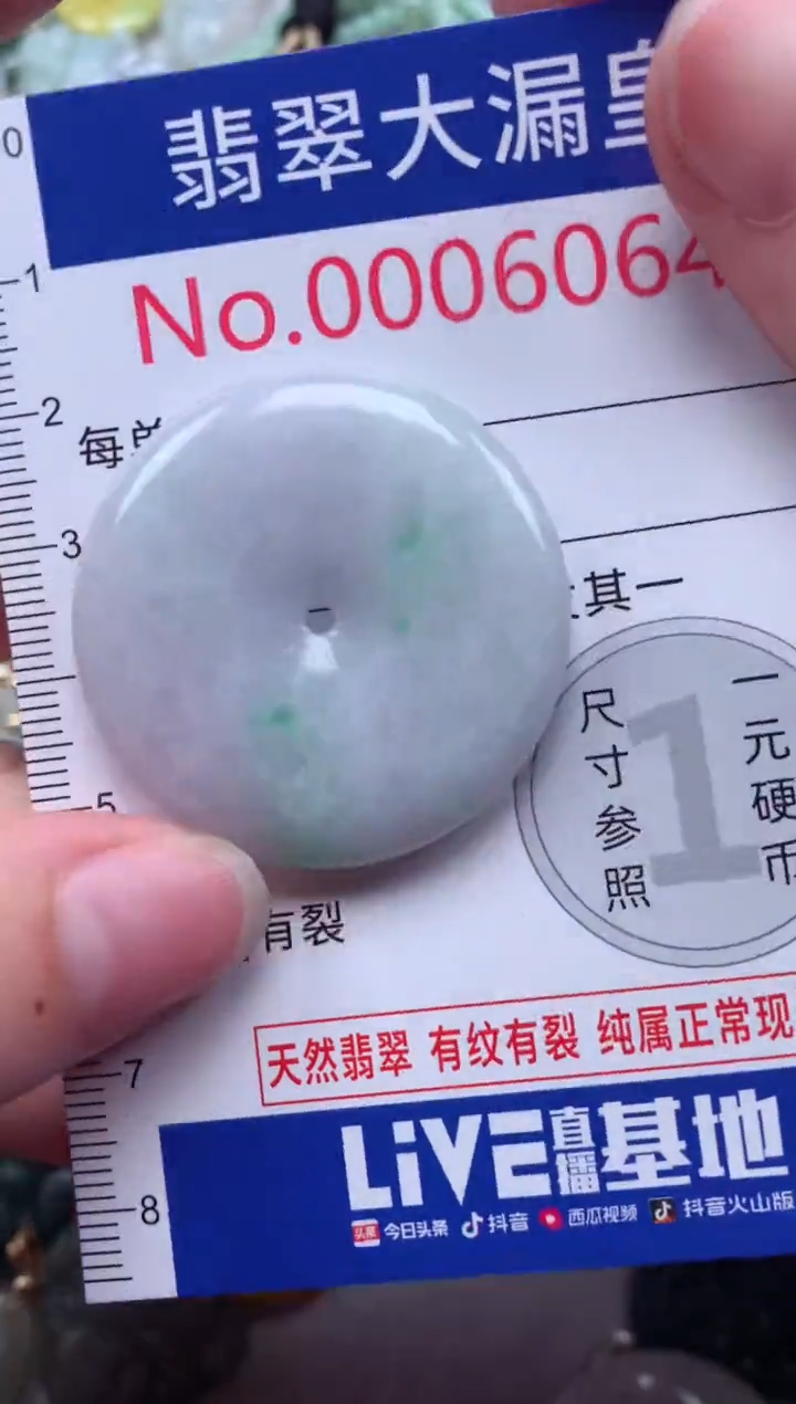 翡翠未镶嵌吊坠(不含链)6064