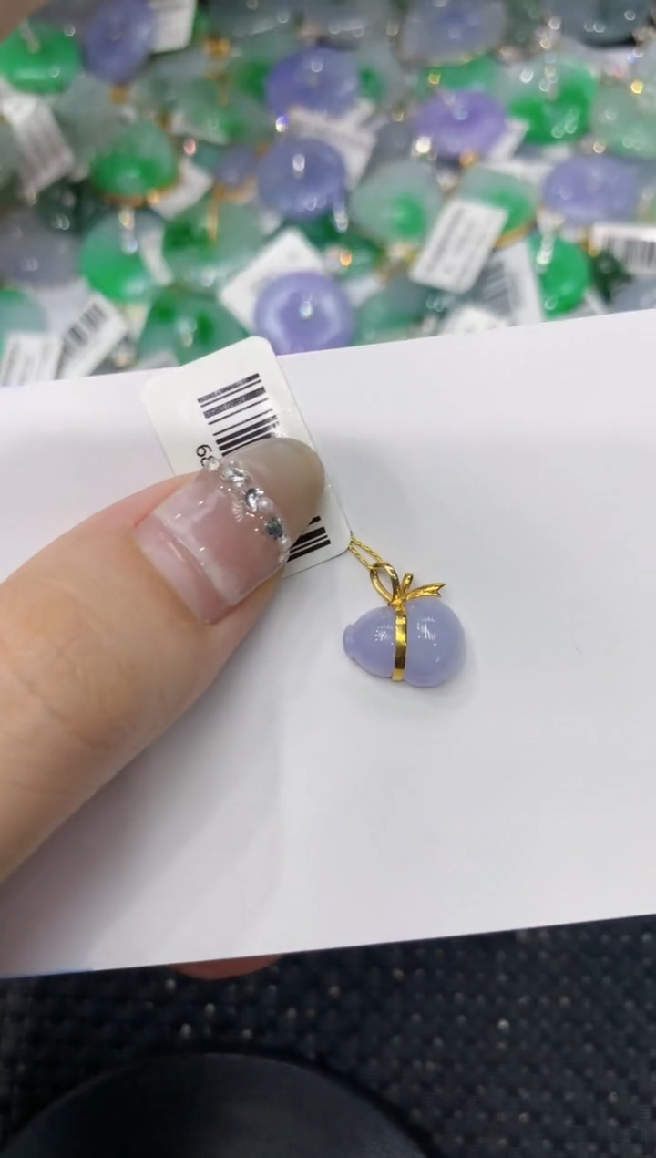 【闪购商品】翡翠颈饰18K金镶嵌222222222