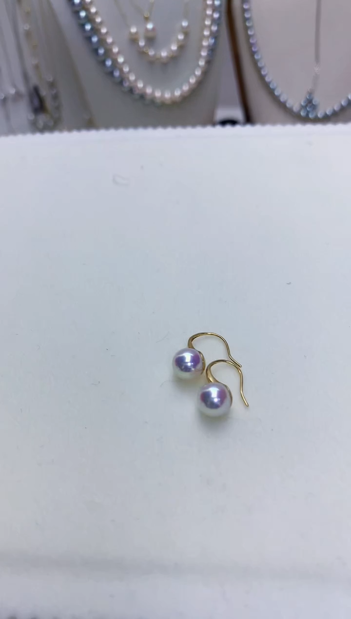 【闪购商品】海水珍珠饰品18K金镶嵌8-8.5高跟鞋