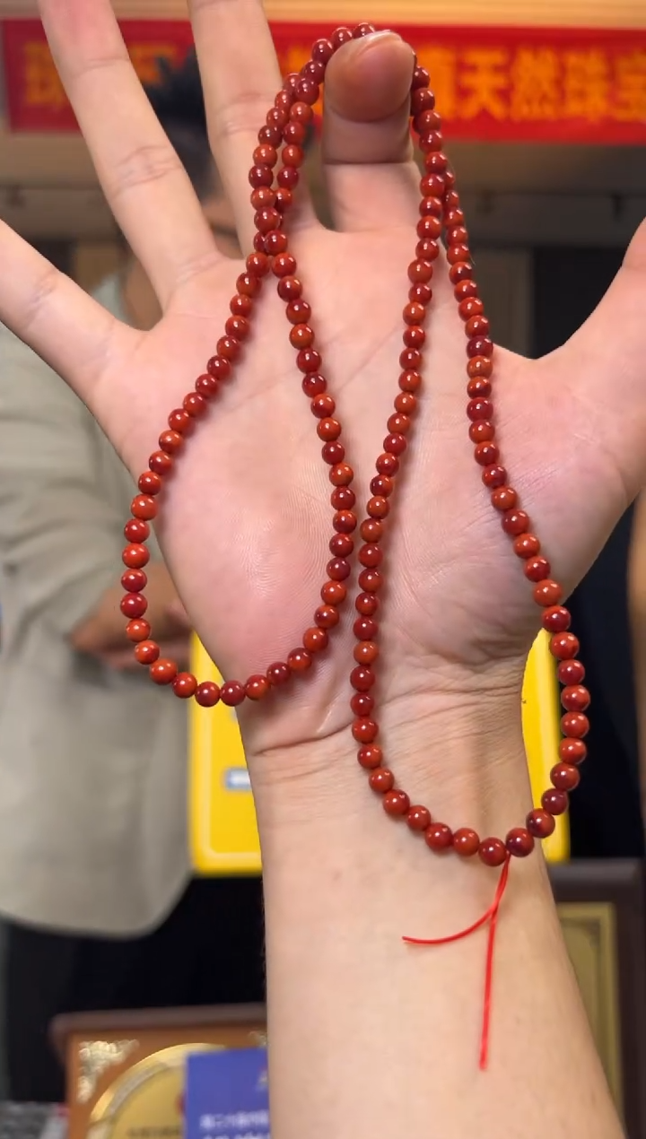 【闪购商品】南红玛瑙手串未镶嵌约5-5.5mm精品瓦西料南红多圈