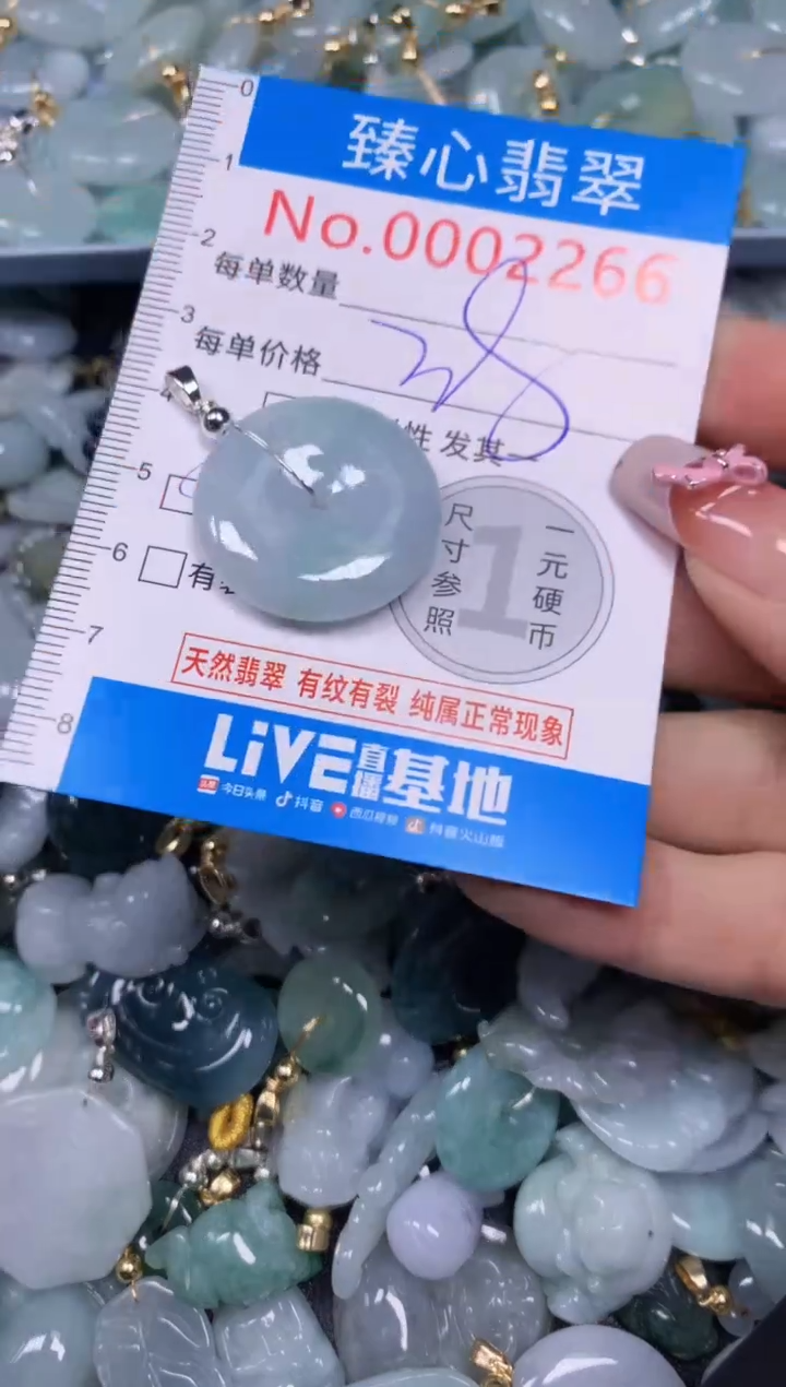 【闪购商品】翡翠颈饰未镶嵌含绳0002266