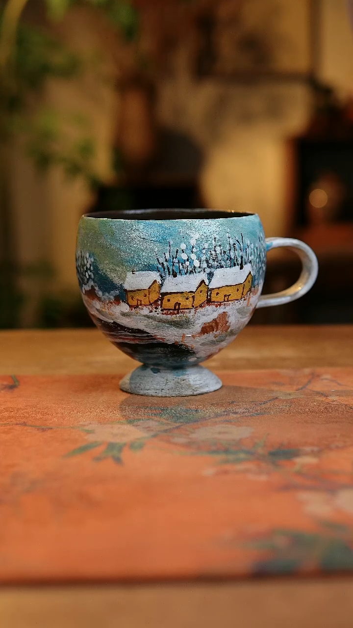 【闪购商品】瓷片1903景德镇手工手绘釉下彩高温瓷