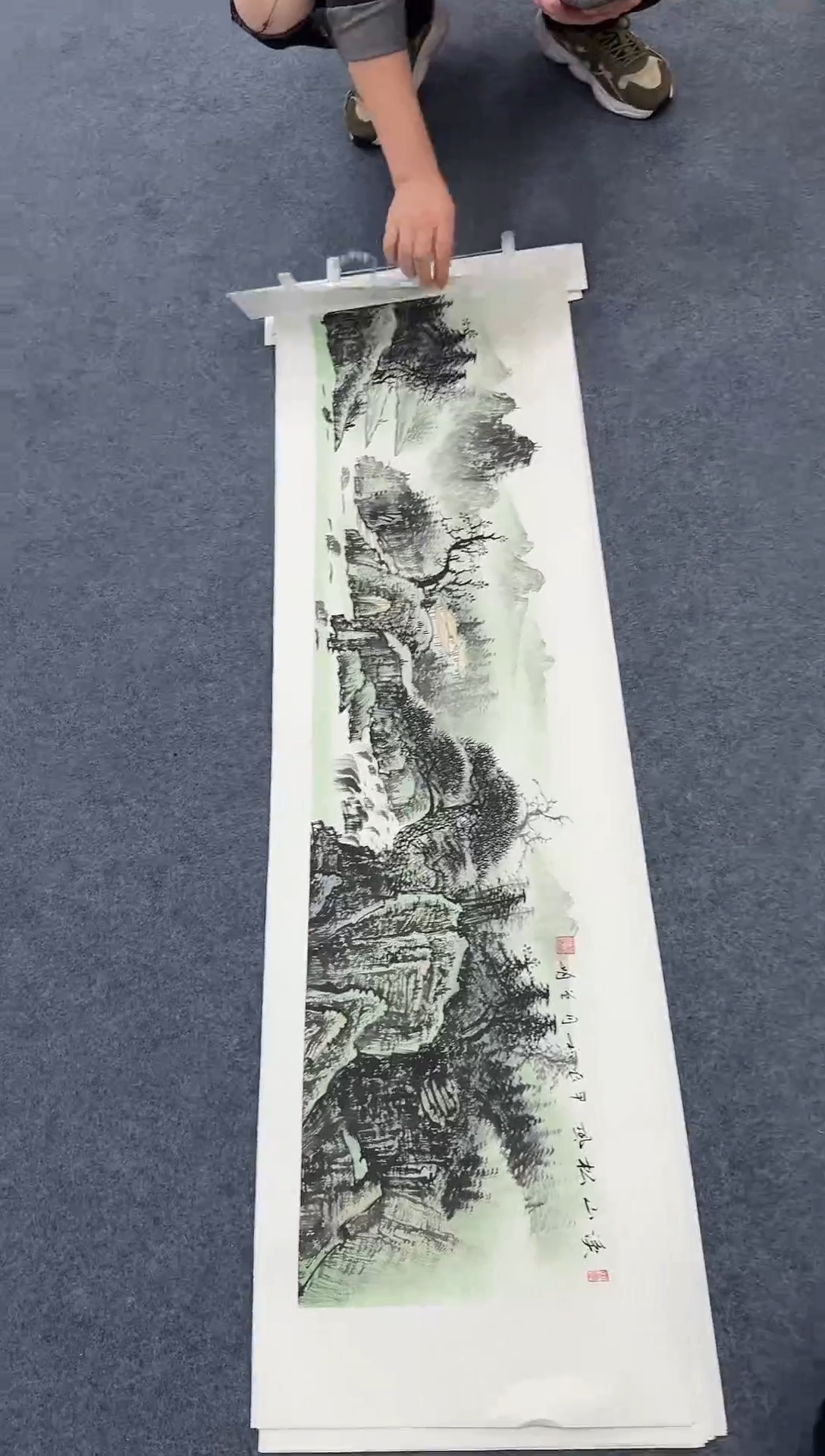 国画青绿山水浅同类型随机
