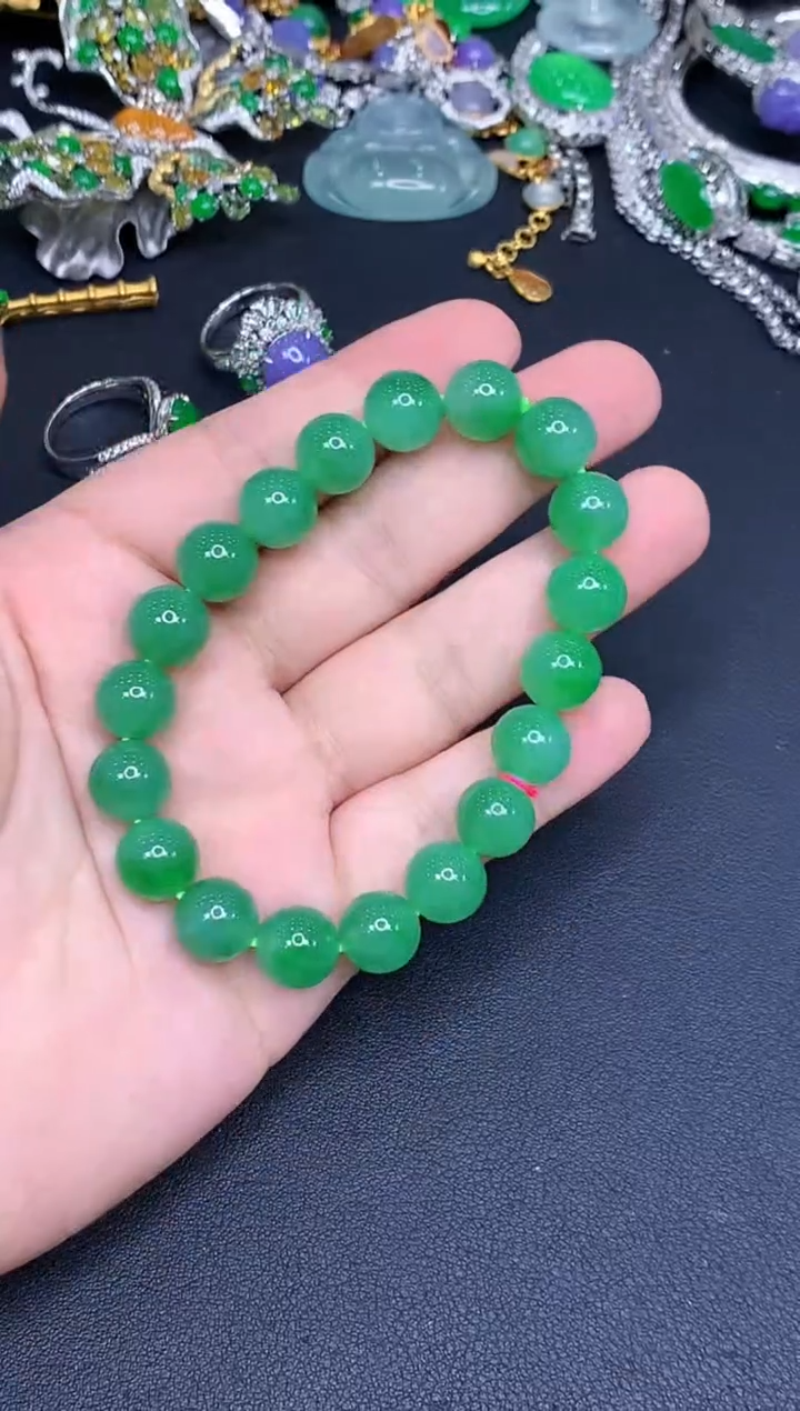 未镶嵌手链翡翠584-春日珠宝