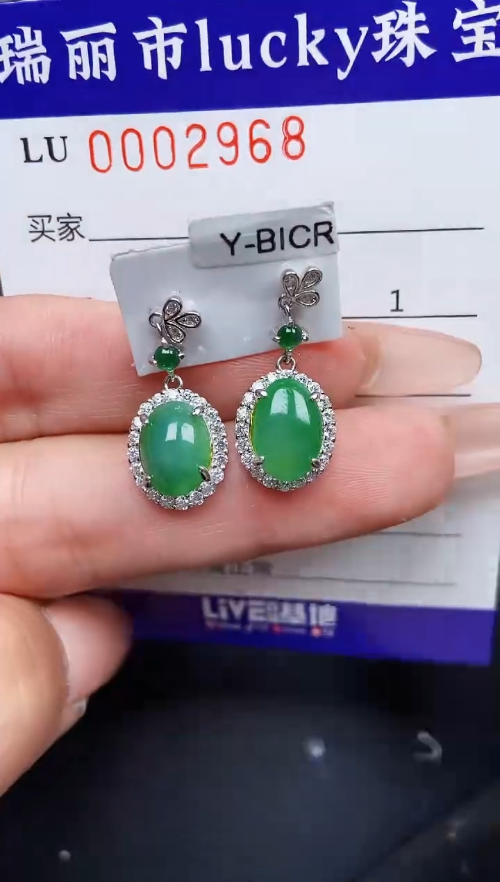 【闪购商品】翡翠颈饰银S925镶嵌2968