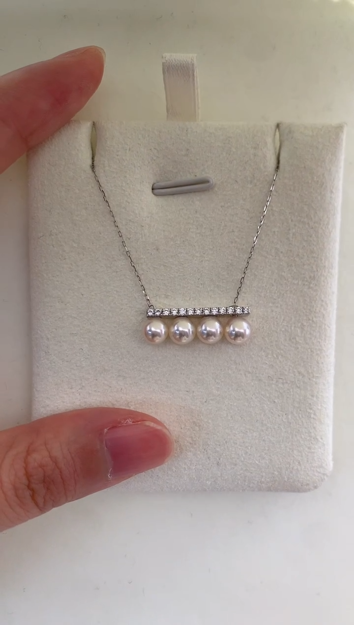 【闪购商品】海水珍珠颈饰18K金镶嵌5.5-6特选平衡木