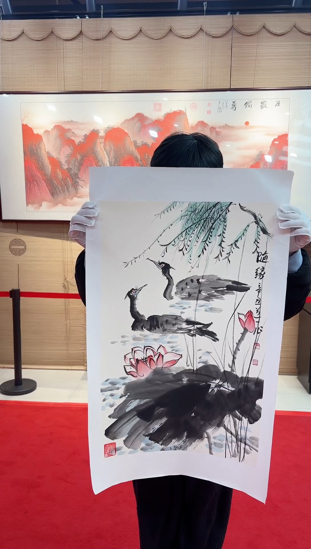 【闪购商品】国画国画道一老师手绘作品D1