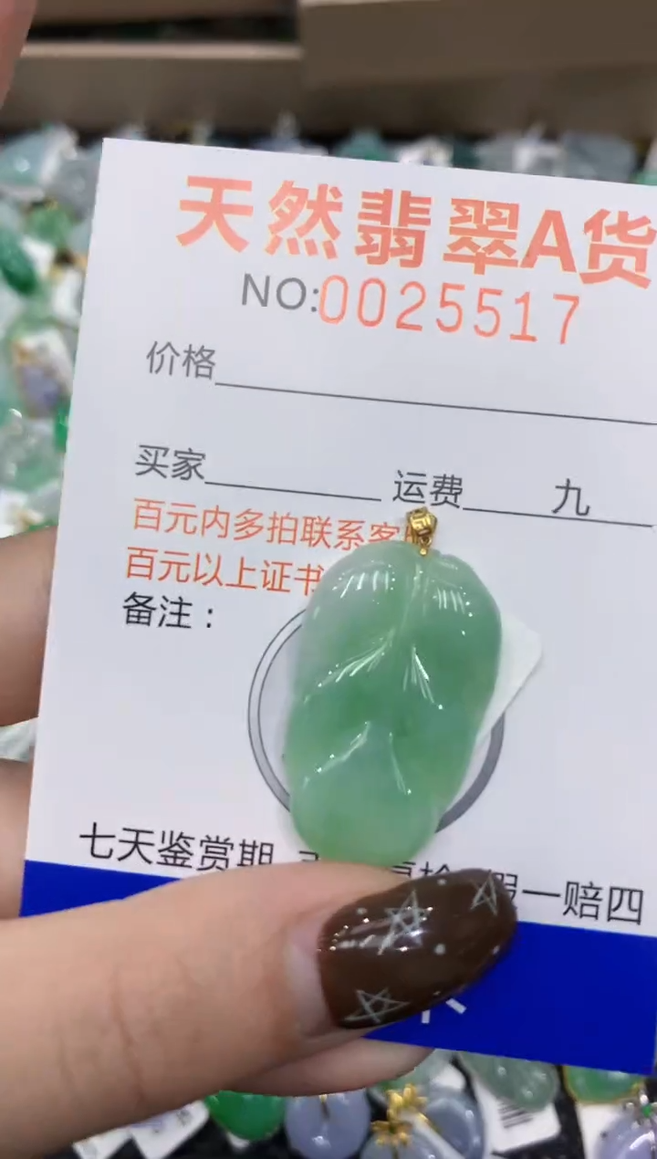 【闪购商品】翡翠颈饰18K金镶嵌1111111111111